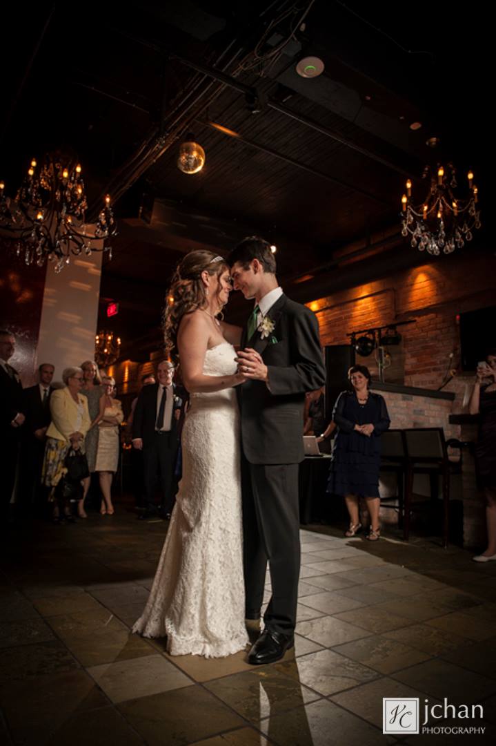 Bride and Groom dancing